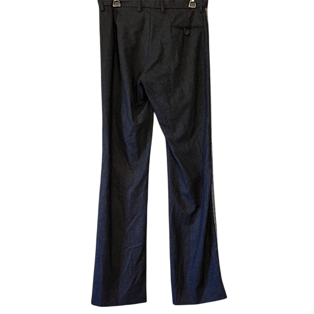 Joseph Gray Wool Pants with Side Stripe, Size Large - Picture 3 of 7